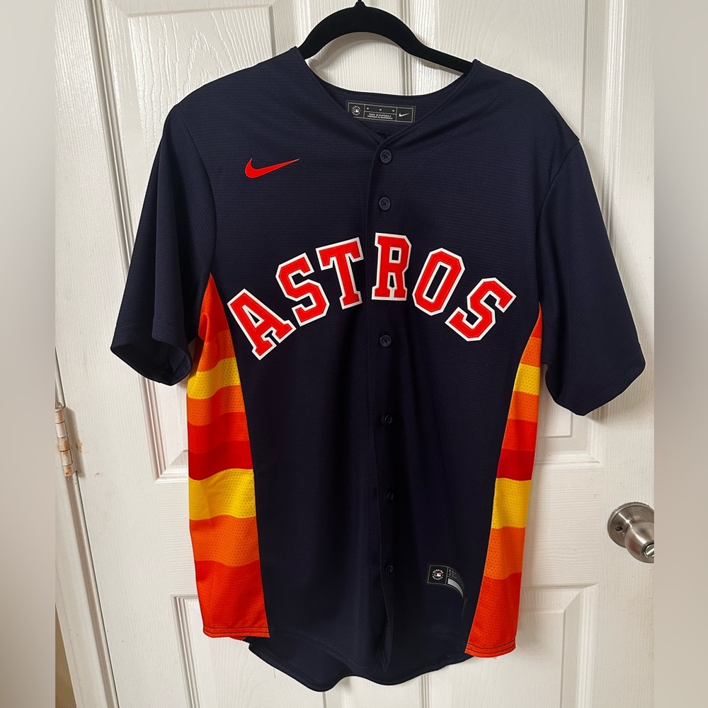 Men’s Houston Astros Kyle Tucker Nike Navy Alternate Limited Player Jersey
